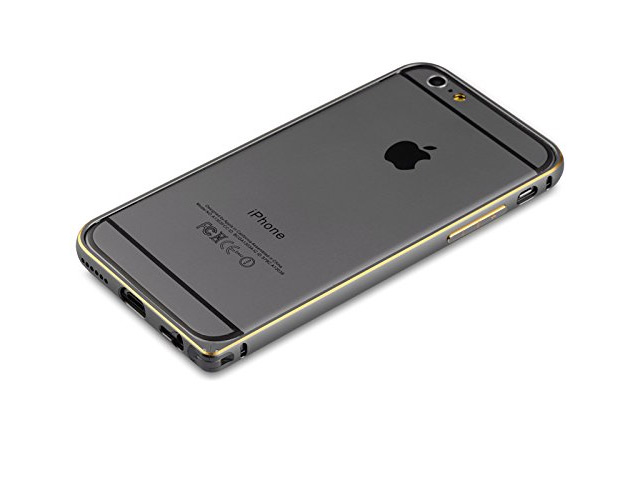 Чехол Devia Aluminum Bumper для Apple iPhone 6 (темно-серый, алюминиевый)