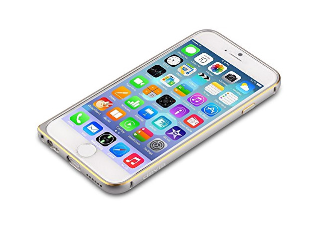 Чехол Devia Aluminum Bumper для Apple iPhone 6 (серебристый, алюминиевый)