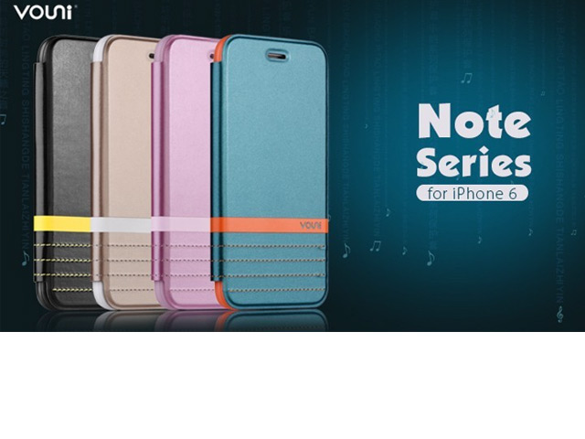 Чехол Vouni Note case для Apple iPhone 6 (золотистый, кожаный)