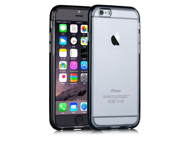 Чехол Vouni Duo case для Apple iPhone 6 (черный, гелевый)