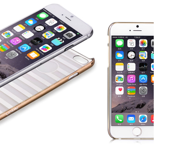 Чехол Vouni Parallel case для Apple iPhone 6 (серебристый, пластиковый)