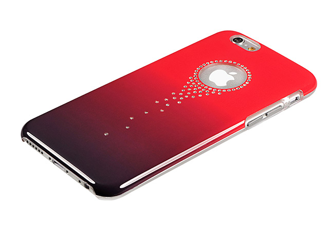 Чехол RGBMIX X-Fitted Stars Fall для Apple iPhone 6 (красный, пластиковый)