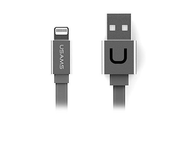 USB-кабель USAMS Charge & Sync cable универсальный (Lightning, черный)