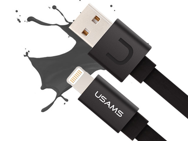 USB-кабель USAMS Charge & Sync cable универсальный (Lightning, черный)