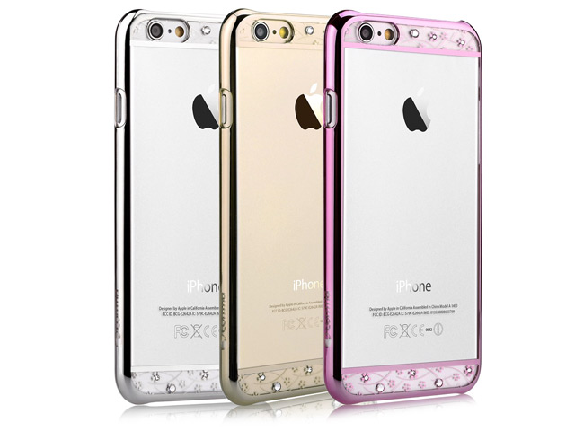 Чехол Comma Crystal Bling для Apple iPhone 6 (серебристый, пластиковый)