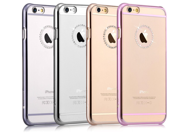 Чехол Comma Crystal Jewelry для Apple iPhone 6 (серебристый, пластиковый)