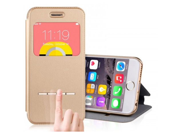 Чехол Devia Active case для Apple iPhone 6 (черный, кожаный)