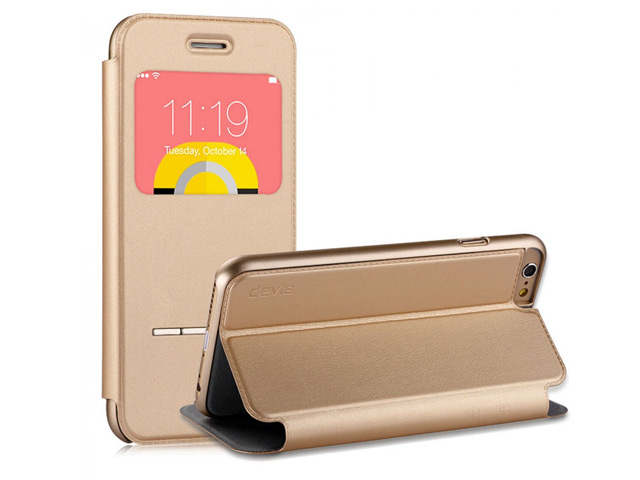 Чехол Devia Active case для Apple iPhone 6 (золотистый, кожаный)