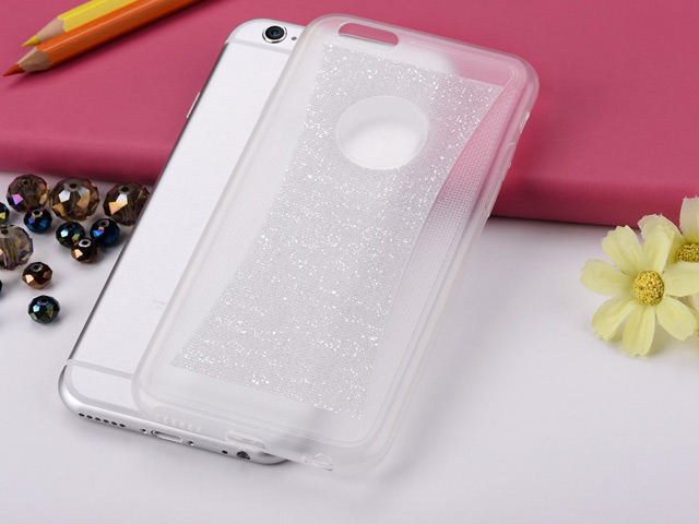 Чехол Devia Shinning case для Apple iPhone 6 (белый, гелевый)