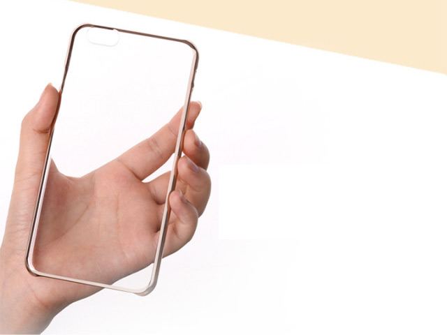 Чехол Devia Glimmer case для Apple iPhone 6 plus (серебристый, пластиковый)