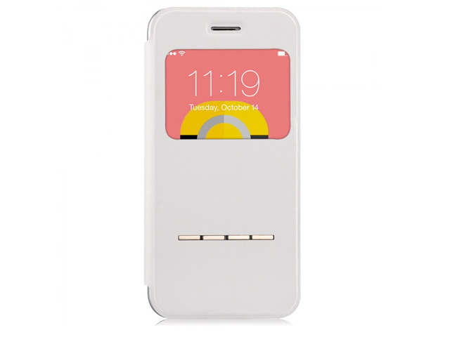 Чехол Devia Active case для Apple iPhone 6 plus (белый, кожаный)