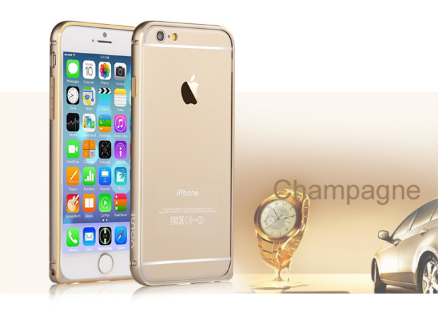 Чехол Vouni Aluminum bumper для Apple iPhone 6 plus (золотистый, алюминиевый)