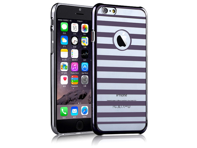 Чехол Vouni Parallel case для Apple iPhone 6 plus (черный, пластиковый)