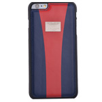 Чехол Aston Martin Racing Strap для Apple iPhone 6 plus (синий/красный, кожаный)