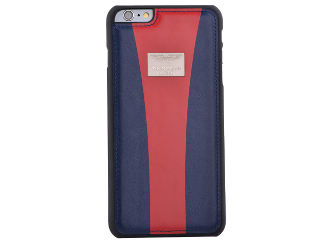 Чехол Aston Martin Racing Strap для Apple iPhone 6 plus (синий/красный, кожаный)