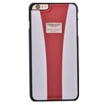 Чехол Aston Martin Racing Strap для Apple iPhone 6 plus (белый/красный, кожаный)