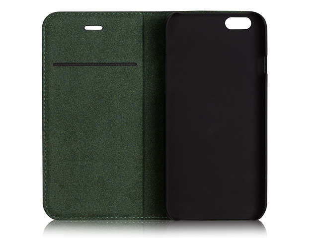 Чехол Aston Martin Luxury Folio case для Apple iPhone 6 plus (черный, кожаный)