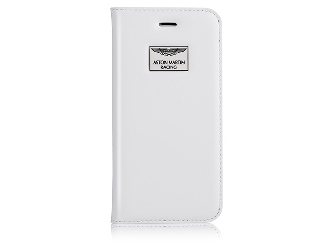 Чехол Aston Martin Luxury Folio case для Apple iPhone 6 plus (белый, кожаный)