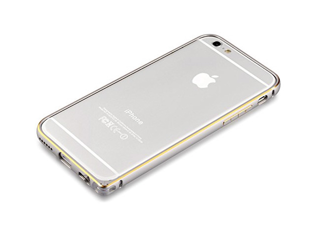 Чехол Devia Aluminum Bumper для Apple iPhone 6 plus (серебристый, алюминиевый)