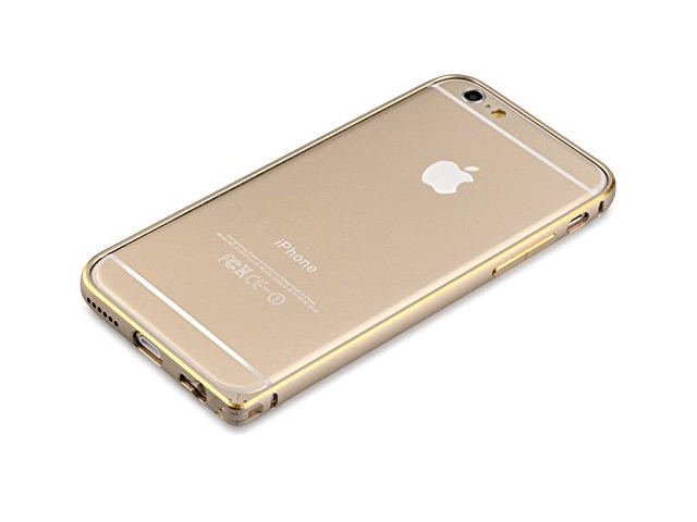 Чехол Devia Aluminum Bumper для Apple iPhone 6 plus (золотистый, алюминиевый)