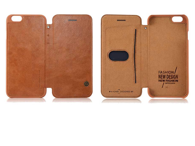 Чехол G-Case Business Series для Apple iPhone 6 (коричневый, кожаный)