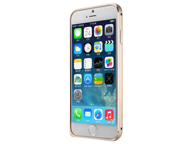 Чехол G-Case Ultra Thin Aluminium Bumper для Apple iPhone 6 (золотистый, алюминиевый)