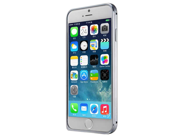 Чехол G-Case Ultra Thin Aluminium Bumper для Apple iPhone 6 (темно-серый, алюминиевый)