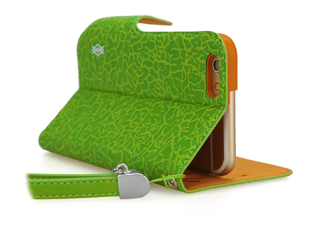 Чехол X-doria Dash Folio Fruit case для Apple iPhone 6 plus (зеленый, кожаный)