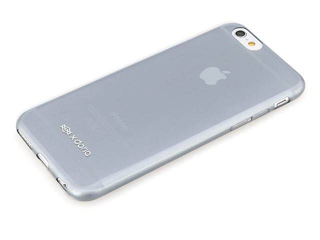 Чехол X-doria GelJacket case для Apple iPhone 6 plus (серый полупрозрачный, гелевый)