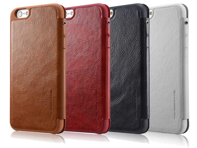 Чехол G-Case Business Series для Apple iPhone 6 plus (черный, кожаный)