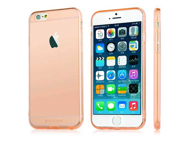 Чехол G-Case Ultra Slim Case для Apple iPhone 6 (розовый, гелевый)