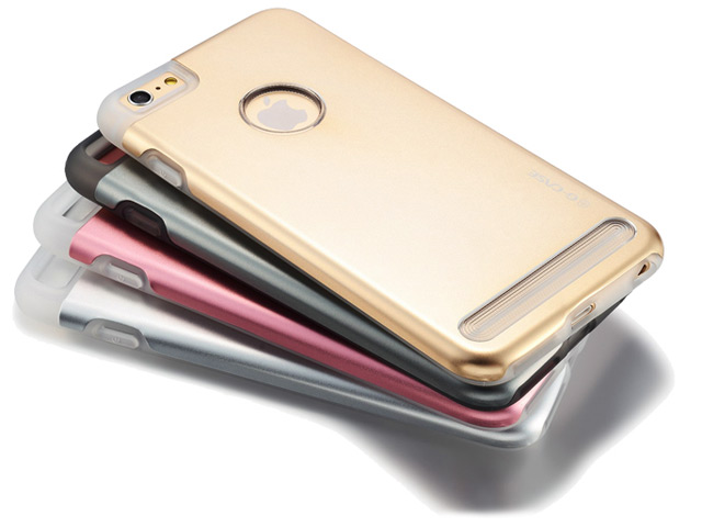 Чехол G-Case Laska Series для Apple iPhone 6 (золотистый, алюминиевый)