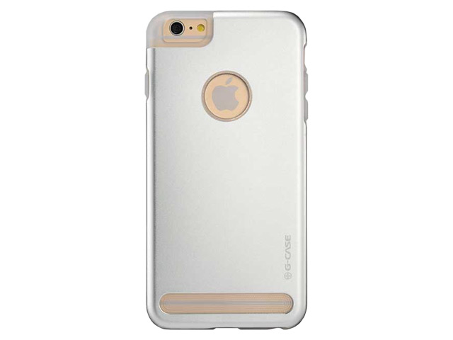 Чехол G-Case Laska Series для Apple iPhone 6 (серебристый, алюминиевый)