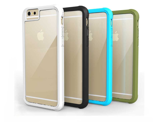 Чехол G-Case Shock Resistant Crystal Series для Apple iPhone 6 (белый, пластиковый)