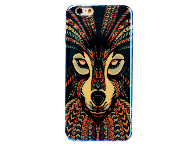 Чехол Yotrix CreativeCase для Apple iPhone 6 (Wolf, гелевый)