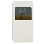 Чехол Seedoo Mag Window case для Apple iPhone 6 (белый, кожаный)