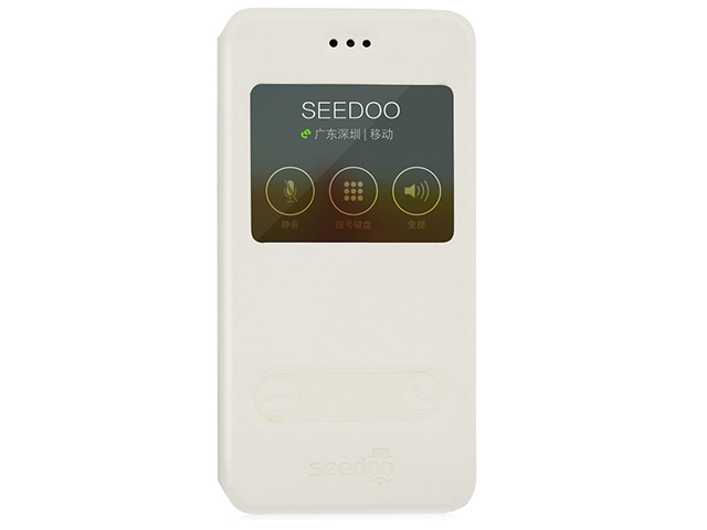 Чехол Seedoo Mag Window case для Apple iPhone 6 (белый, кожаный)