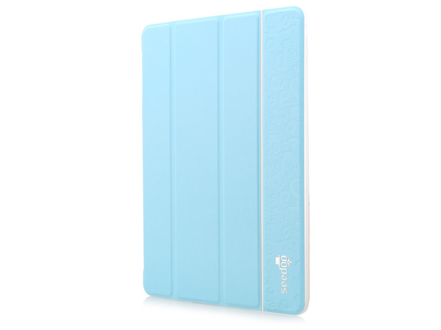 Чехол Seedoo Graffiti Folio case для Apple iPad Air/iPad Air 2 (голубой, кожаный)