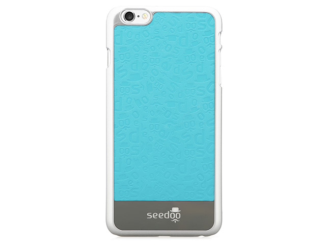 Чехол Seedoo Mag Mirror case для Apple iPhone 6 plus (голубой, кожаный)