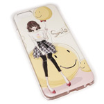 Чехол Yotrix Aquarelle для Apple iPhone 6 (Smile girl, пластиковый)