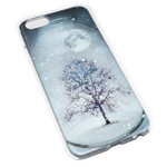 Чехол Yotrix Aquarelle для Apple iPhone 6 (Winter tree, пластиковый)