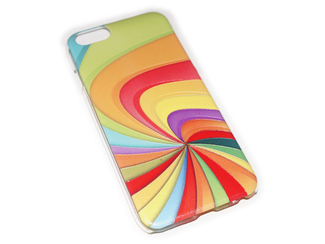 Чехол Yotrix Aquarelle для Apple iPhone 6 (Colors, пластиковый)