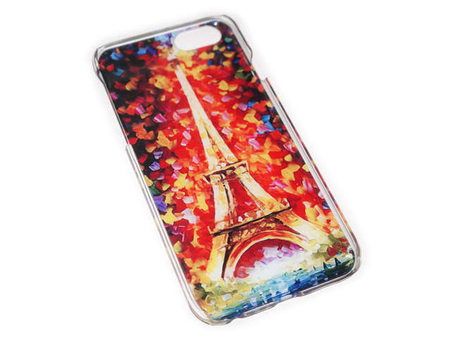 Чехол Yotrix Aquarelle для Apple iPhone 6 (Aquarelle eiffel, пластиковый)