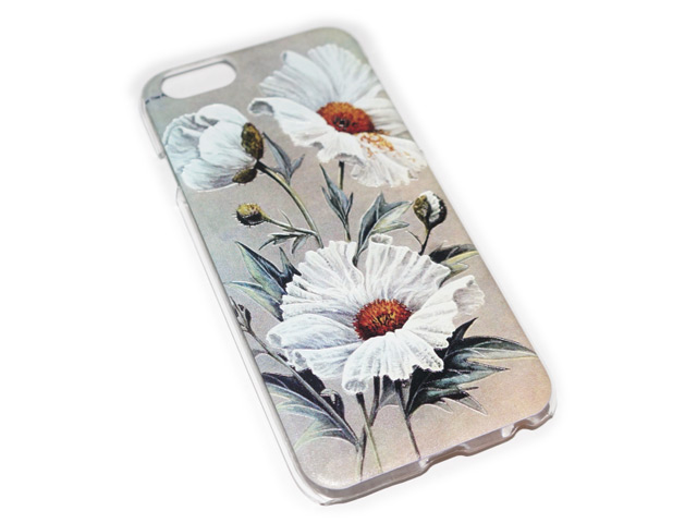 Чехол Yotrix Aquarelle для Apple iPhone 6 (Chamomiles, пластиковый)