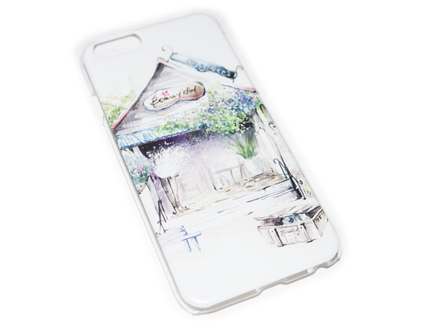 Чехол Yotrix Aquarelle для Apple iPhone 6 (Beautiful home, пластиковый)
