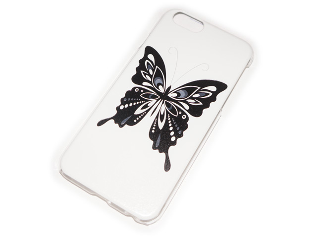 Чехол Yotrix Aquarelle для Apple iPhone 6 (Butterfly on white, пластиковый)