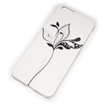 Чехол Yotrix Aquarelle для Apple iPhone 6 (Flower on white, пластиковый)