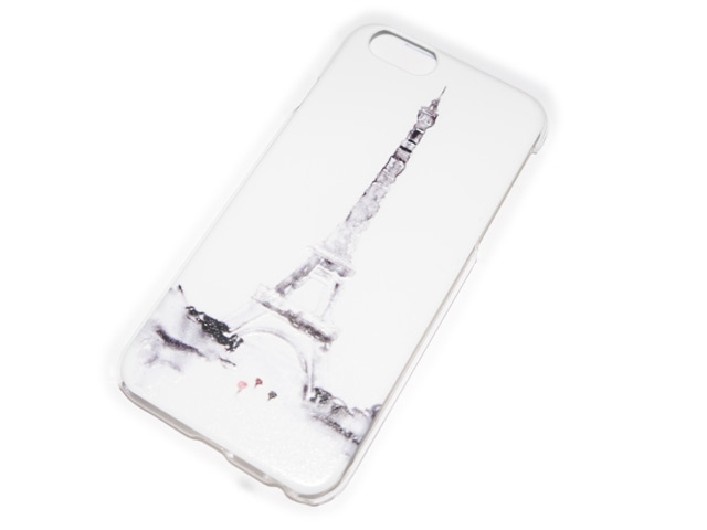 Чехол Yotrix Aquarelle для Apple iPhone 6 (Eiffel, пластиковый)