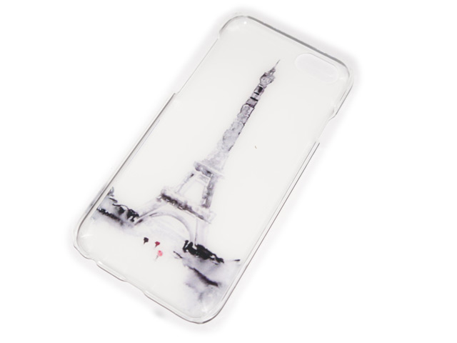 Чехол Yotrix Aquarelle для Apple iPhone 6 (Eiffel, пластиковый)