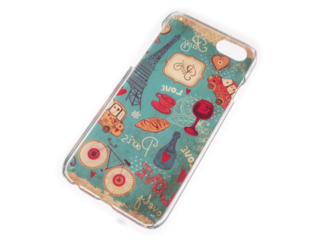 Чехол Yotrix Aquarelle для Apple iPhone 6 plus (Love Paris, пластиковый)